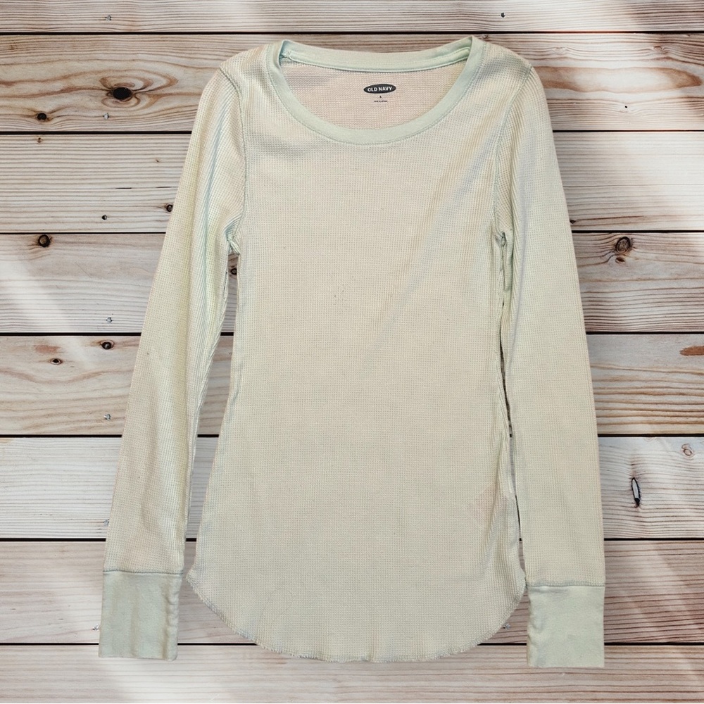OLD NAVY Women’s Basic Long Sleeve Thermal in Mint